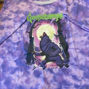 Goosebumps Purple Tie-Dye Kids Short Sleeve Tee